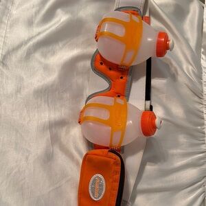 Orange Hydration Belt with Bottles